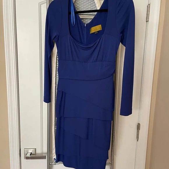 Nicole Miller Dresses | Nicole Miller Royal Blue Long Sleeve Dress | Color: Blue | Size: S | Nshteyn's Closet